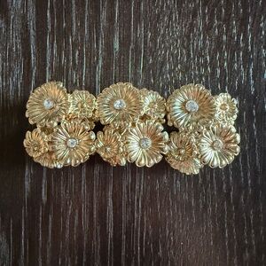 Gold Floral Hair Clip